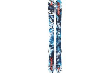 Atomic Ski mit blau-weißem Muster