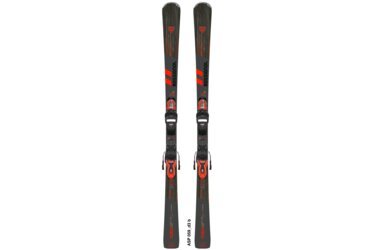 Ein Paar Rossignol Forza 40° LTD Ski mit Bindungen.
