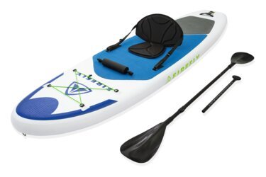 Aufblasbares Stand-Up-Paddle-Board mit Paddel und Sitz